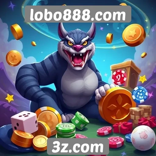 Variedade de jogos oferecidos no lobo888.com
